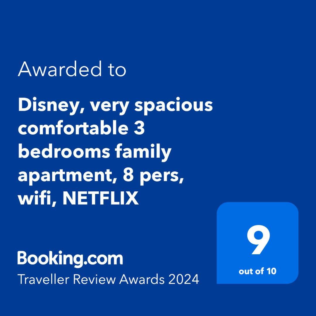Disney, Very Spacious Comfortable 3 Bedrooms Family Apartment, 8 Pers, Wifi, Netflix Шеси Экстерьер фото
